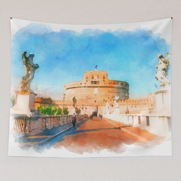 Item preview, Rome, Mausoleum of Hadrian designed and sold by AM FineArtPrints.