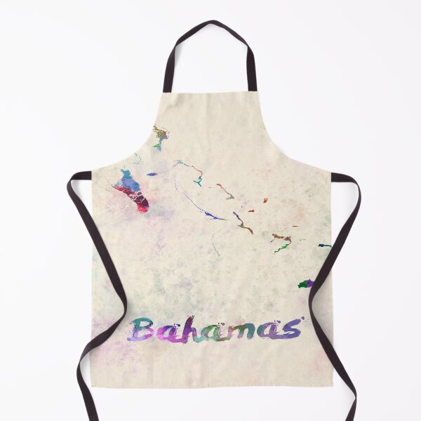 Item preview, bahamas watercolor map designed and sold by paulrommer.
