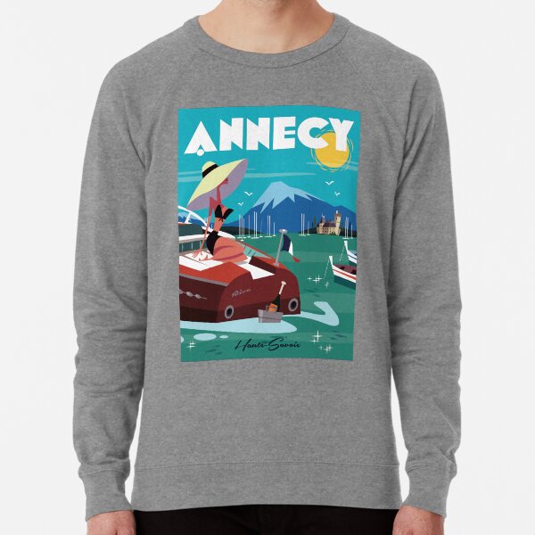 Annecy poster Lightweight Sweatshirt