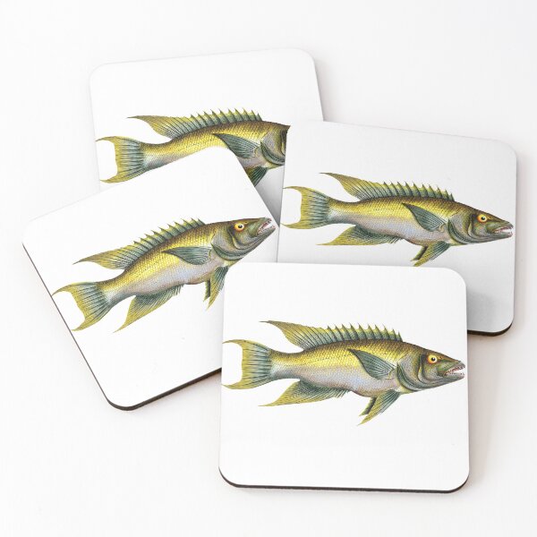 Artikelvorschau, Grüner und goldener Fisch entworfen und verkauft von HaeckelART.