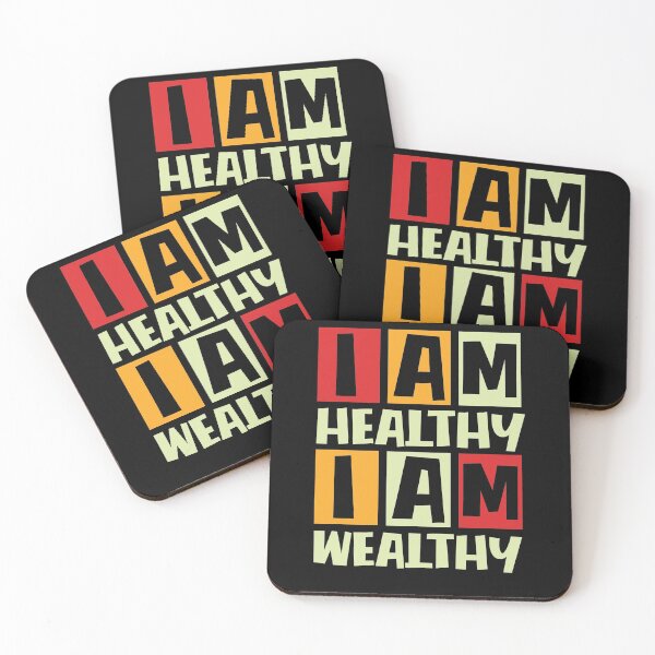 Item preview, I am healthy - I am wealthy designed and sold by V Design Factory.