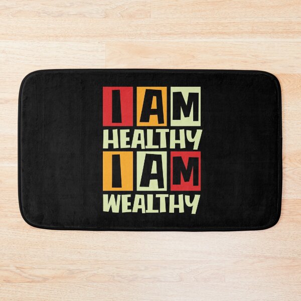 Item preview, I am healthy - I am wealthy designed and sold by V Design Factory.