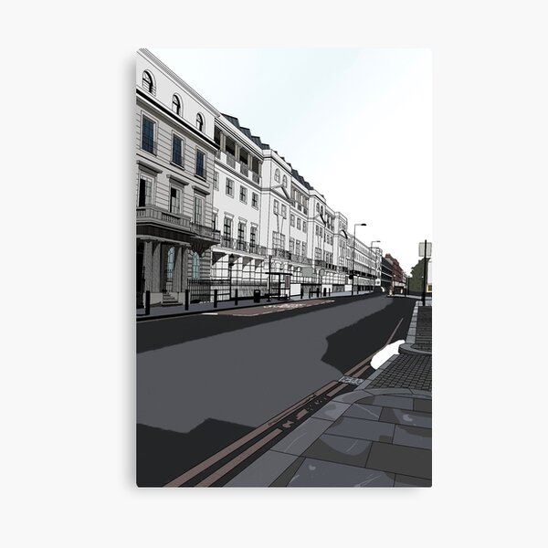 London Cityscape Digital Illustration Canvas Print