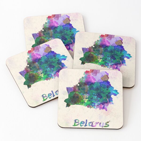 Item preview, belarus watercolor map designed and sold by paulrommer.