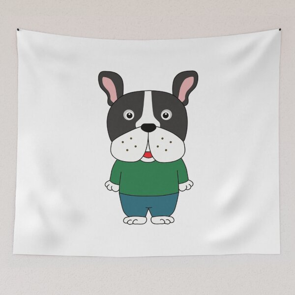 Artikelvorschau, Cartoon-Französische Bulldogge entworfen und verkauft von kikinafashion.