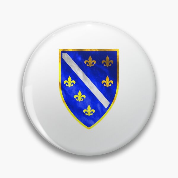 Item preview, Bosnia BiH Bosnia-Herzegovina Original Crest in Colour Pattern designed and sold by Velered Designs ⚜️.