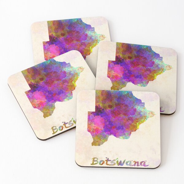 Item preview, botswana watercolor map designed and sold by paulrommer.