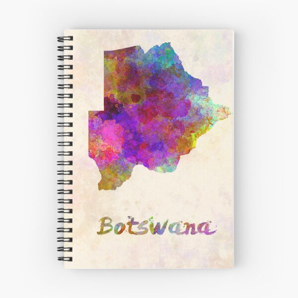 Item preview, botswana watercolor map designed and sold by paulrommer.