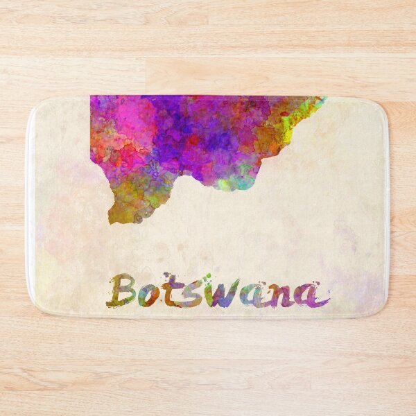 Item preview, botswana watercolor map designed and sold by paulrommer.