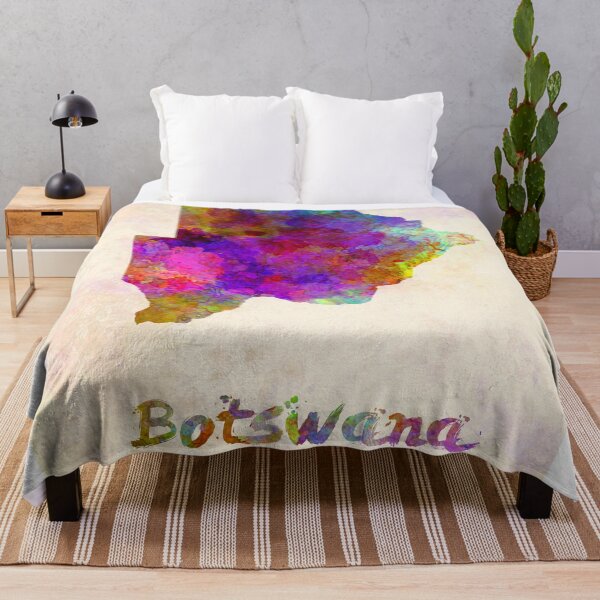 Item preview, botswana watercolor map designed and sold by paulrommer.