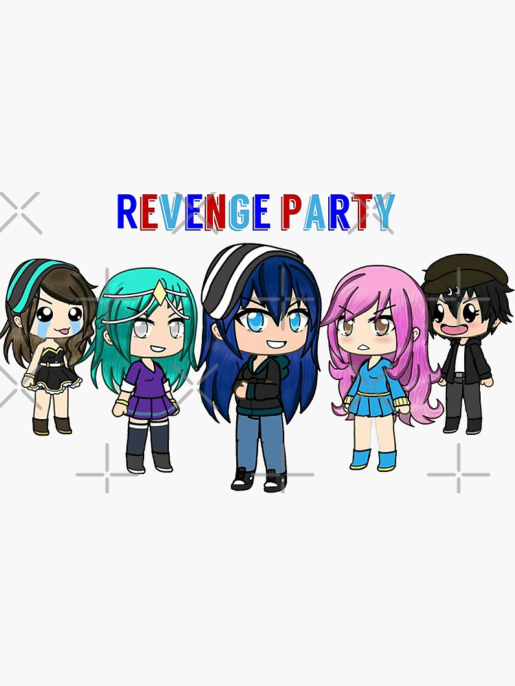 Funneh And The Krew Party Sticker For Sale By Skyred233 Redbubble