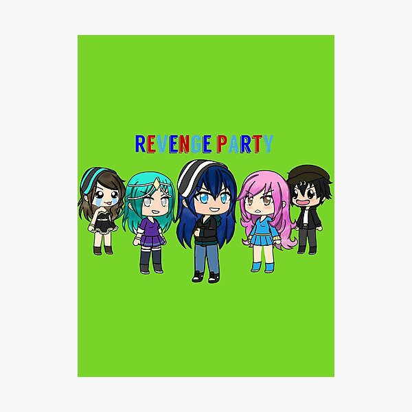 Funneh And The Krew Gacha Photographic Print By Skyred233 Redbubble - funneh roblox family ep 3