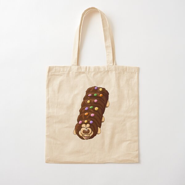 Caterpillar Cake, Green Cotton Tote Bag