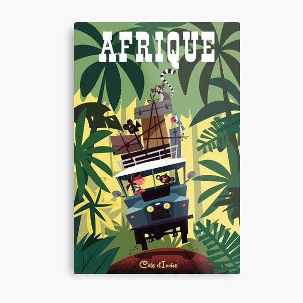 Afrique safari poster Metal Print