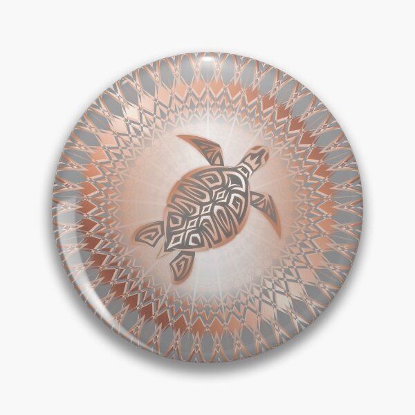 Item preview, Rose Gold Gray Turtle And Mandala designed and sold by Nina Baydur.