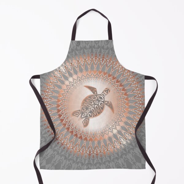 Item preview, Rose Gold Gray Turtle And Mandala designed and sold by Nina Baydur.