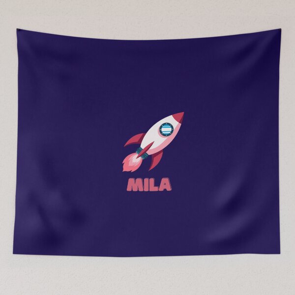 Item preview, Mila Personalised Spaceship designed and sold by melbournegirl.