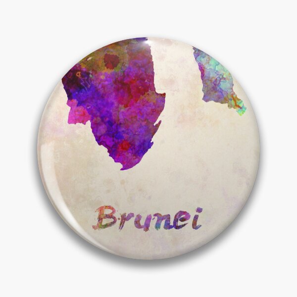 Item preview, brunei watercolor map designed and sold by paulrommer.