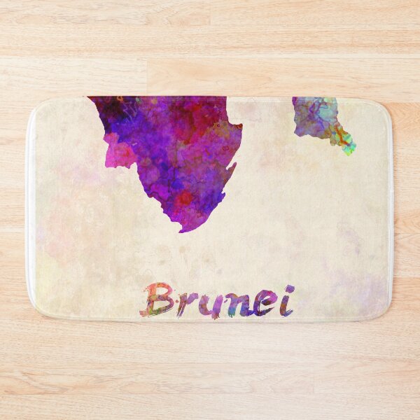 Item preview, brunei watercolor map designed and sold by paulrommer.