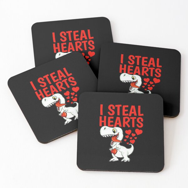 Item preview, robo corazones dinosaurio del día de san valentín designed and sold by TopDesignArt.