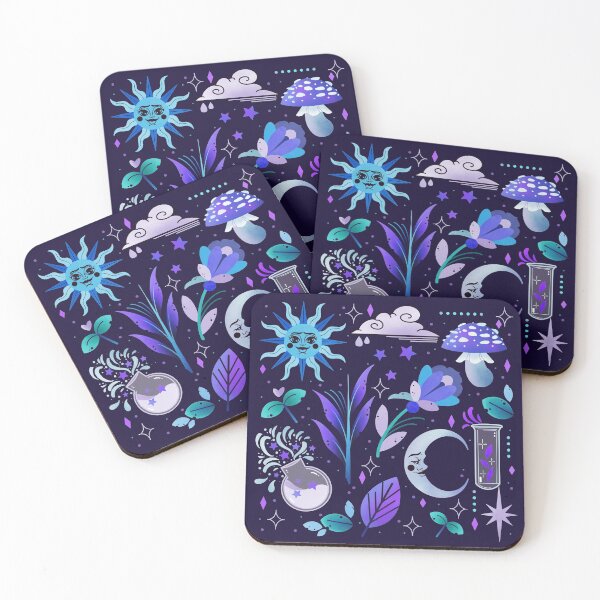 Item preview, Sun and moon witchy pattern  designed and sold by Texdoodles.