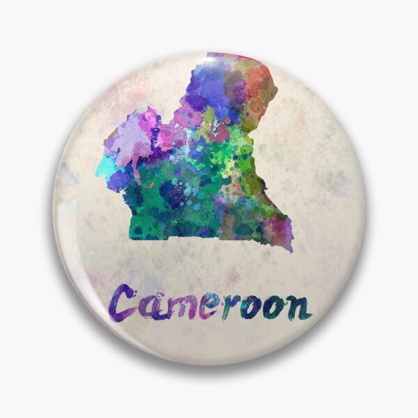 Item preview, cameroon watercolor map designed and sold by paulrommer.