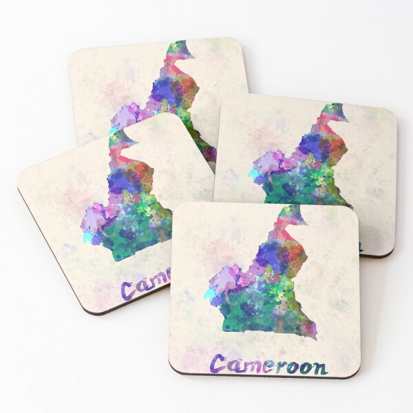 Item preview, cameroon watercolor map designed and sold by paulrommer.