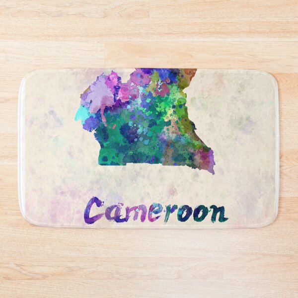 Item preview, cameroon watercolor map designed and sold by paulrommer.