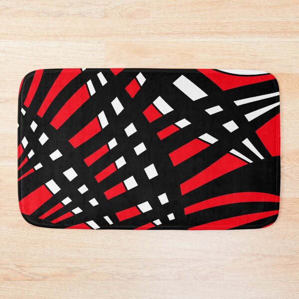 Item preview, Abstract pattern - red, white and black. designed and sold by K.S ART.