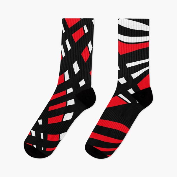 Item preview, Abstract pattern - red, white and black. designed and sold by K.S ART.