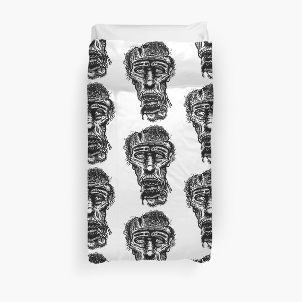 Slack-Jaw Zombie Duvet Cover