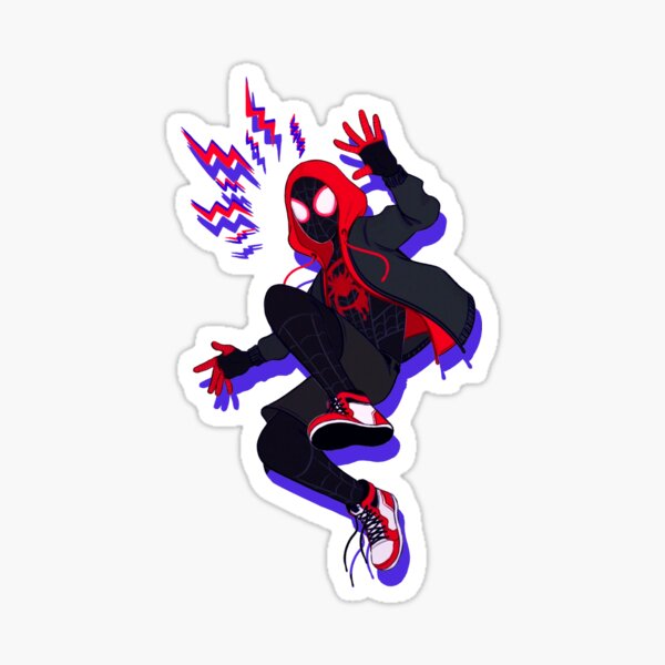 Laptop Marvel Art Marvel Stickers Laptop Sticker Miles Morales Sticker ...