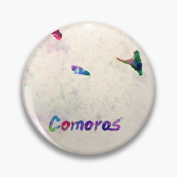 Item preview, comoros watercolor map designed and sold by paulrommer.