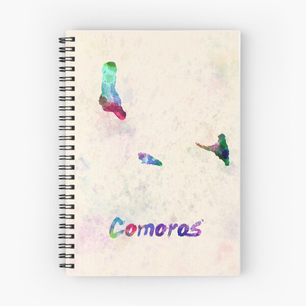 Item preview, comoros watercolor map designed and sold by paulrommer.