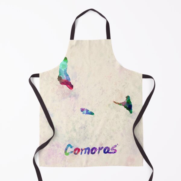 Item preview, comoros watercolor map designed and sold by paulrommer.