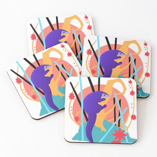 Item preview, Simplistic Vibrant Pangolin designed and sold by Elizynne.