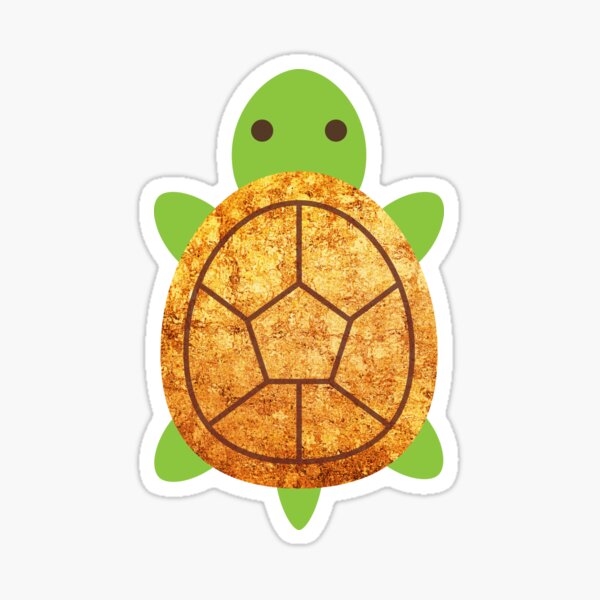 Cute Kawaii Mushroom Turtle Jumbo Sticker