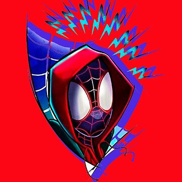 Miles Morales - spiderverse Sticker for Sale by redblueyellowd