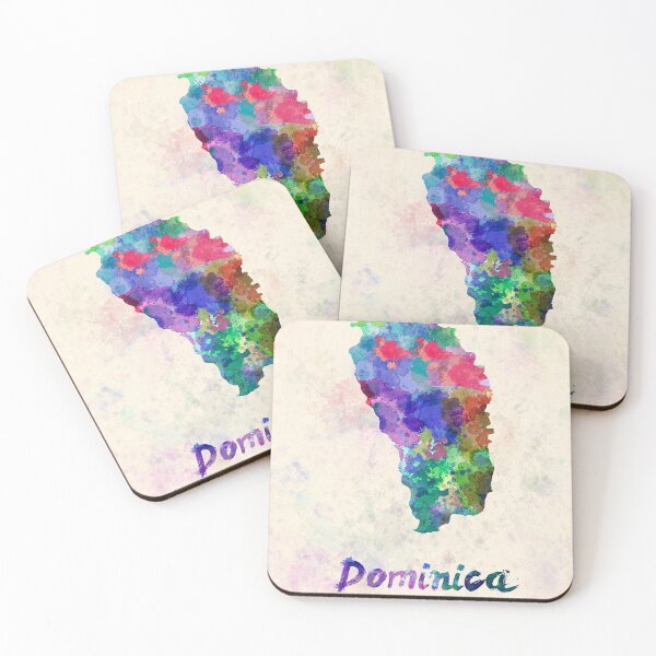 Item preview, dominica watercolor map  designed and sold by paulrommer.