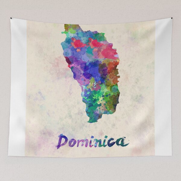 Item preview, dominica watercolor map  designed and sold by paulrommer.