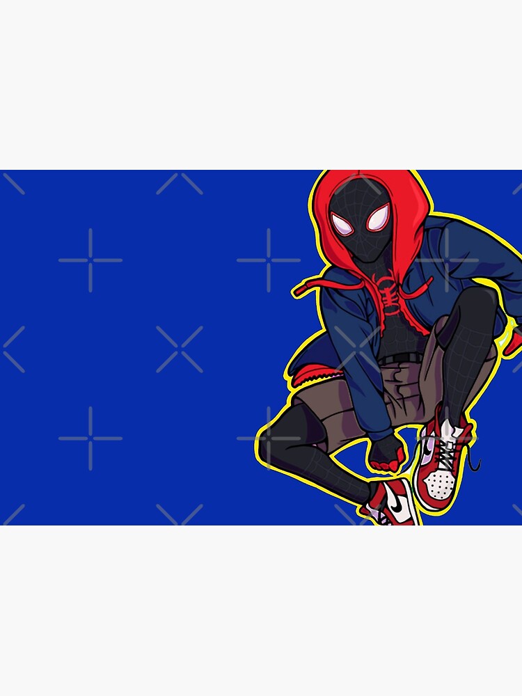 Miles Morales - spiderverse Sticker for Sale by redblueyellowd