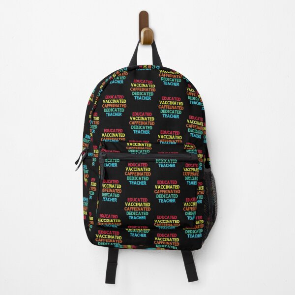 Item preview, Educated Vaccinated Caffeinated Dedicated Teacher designed and sold by ContreiDesign.