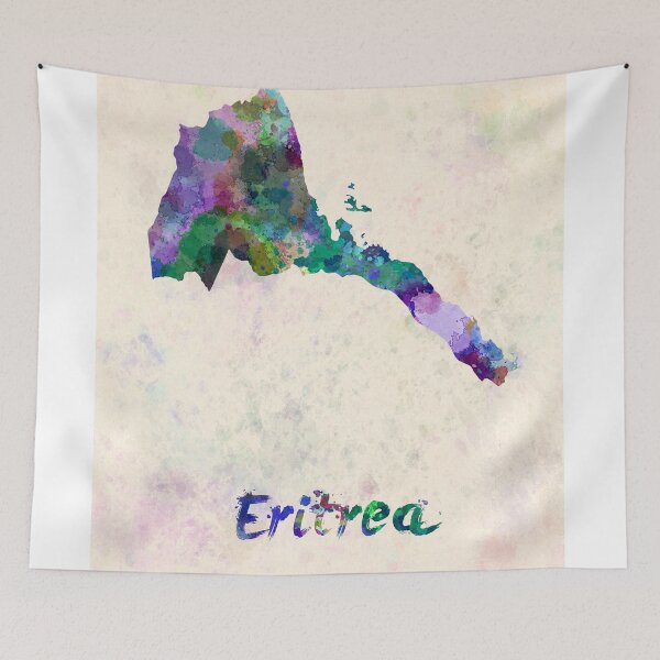 Item preview, eritrea watercolor map  designed and sold by paulrommer.