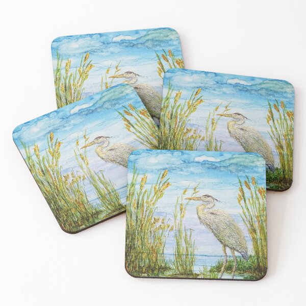 Item preview, Heron in the Weeds designed and sold by GoFlowCMH.