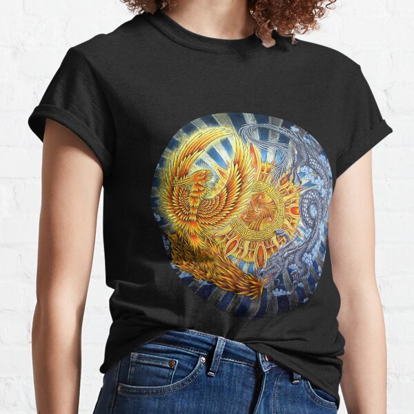 Chinese Phoenix and Dragon Mandala Classic T-Shirt