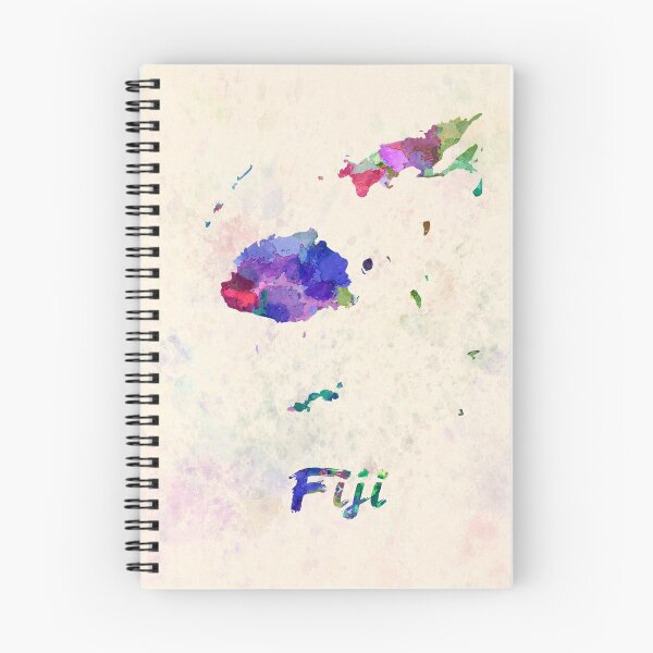 Item preview, fiji watercolor map  designed and sold by paulrommer.