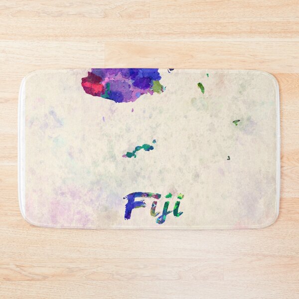 Item preview, fiji watercolor map  designed and sold by paulrommer.