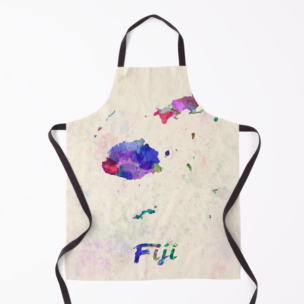 Item preview, fiji watercolor map  designed and sold by paulrommer.