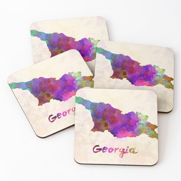 Item preview, georgia watercolor map designed and sold by paulrommer.