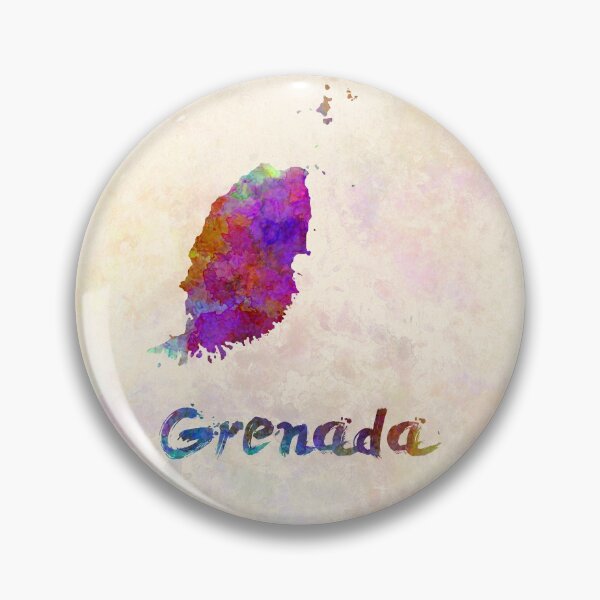 Item preview, grenada watercolor map  designed and sold by paulrommer.